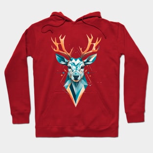 Polygonal deer Hoodie